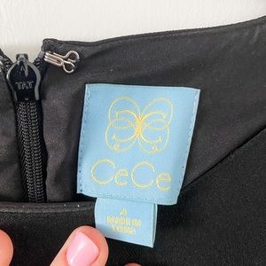 SLIGHTLY WORN BLACK CECE DESIGNER DRESS